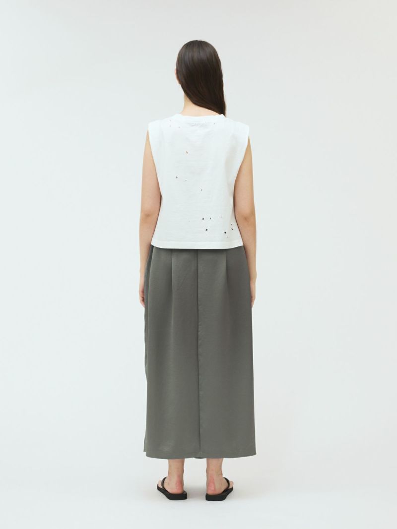 mizuiro ind フロントタックロングスカート｜ MARcourt ONLINE