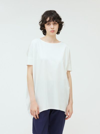 mizuiro ind ボートネックコクーンプルオーバー