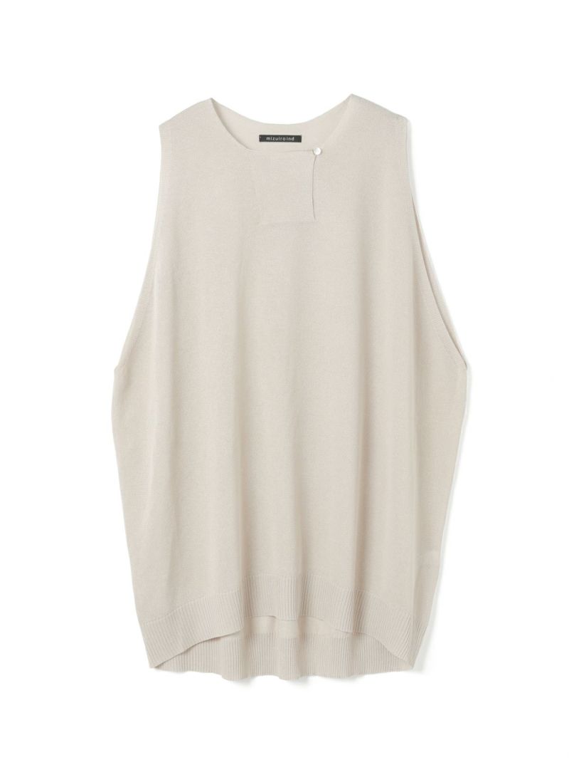 mizuiro ind クルーネックワイドベスト｜ MARcourt ONLINE STORE