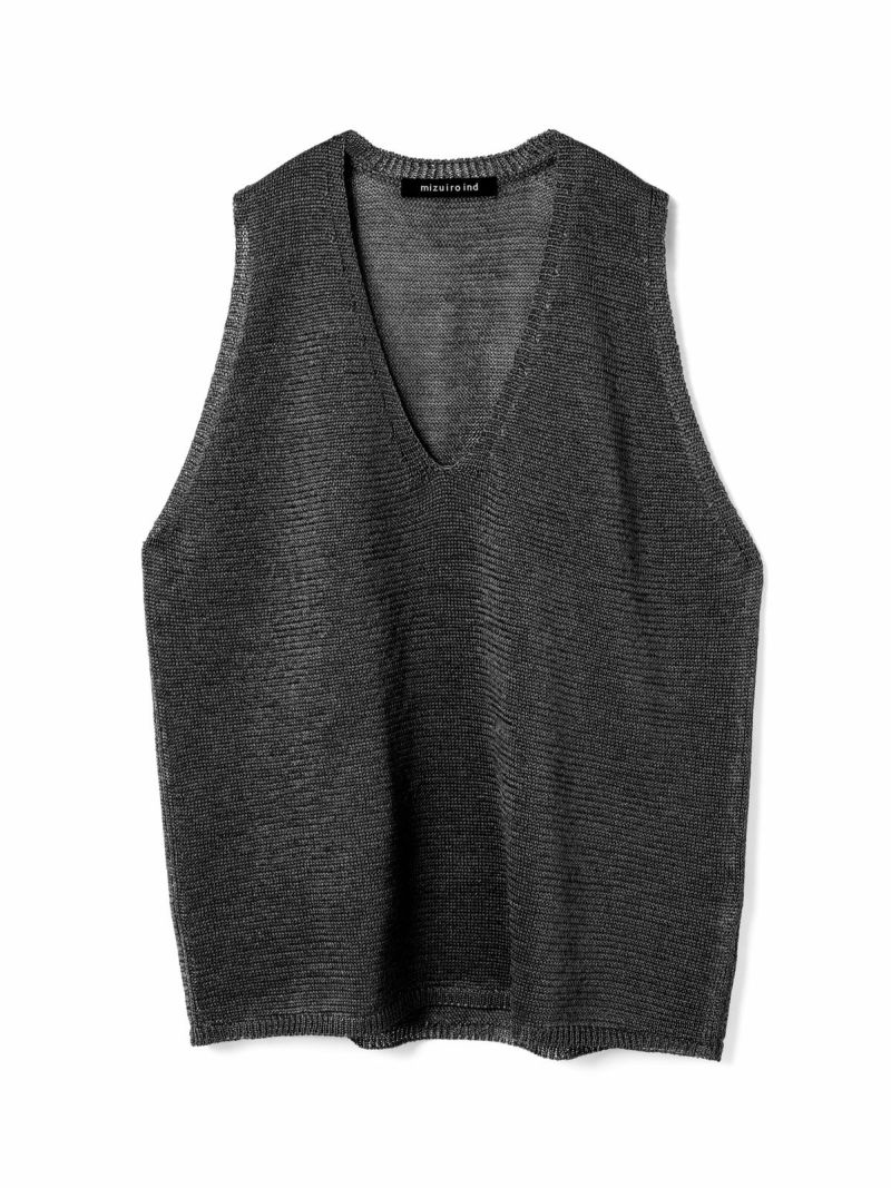 mizuiro ind ワイドVネックベスト｜ MARcourt ONLINE STORE