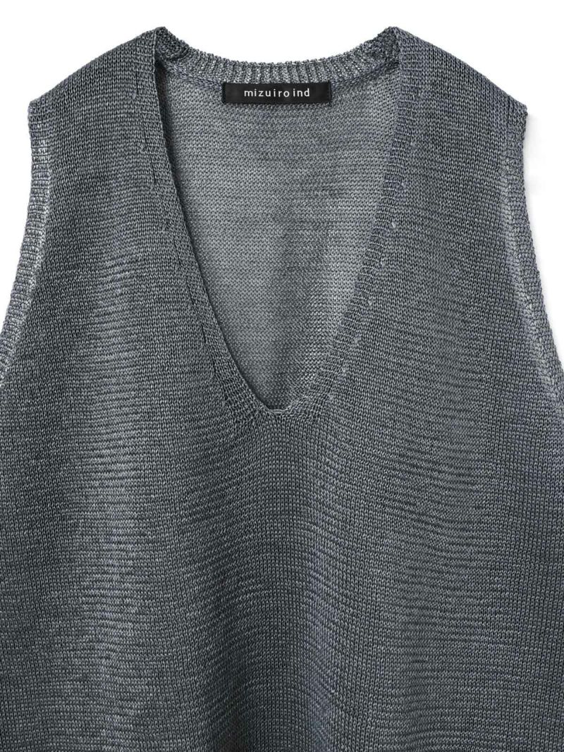 mizuiro ind ワイドVネックベスト｜ MARcourt ONLINE STORE