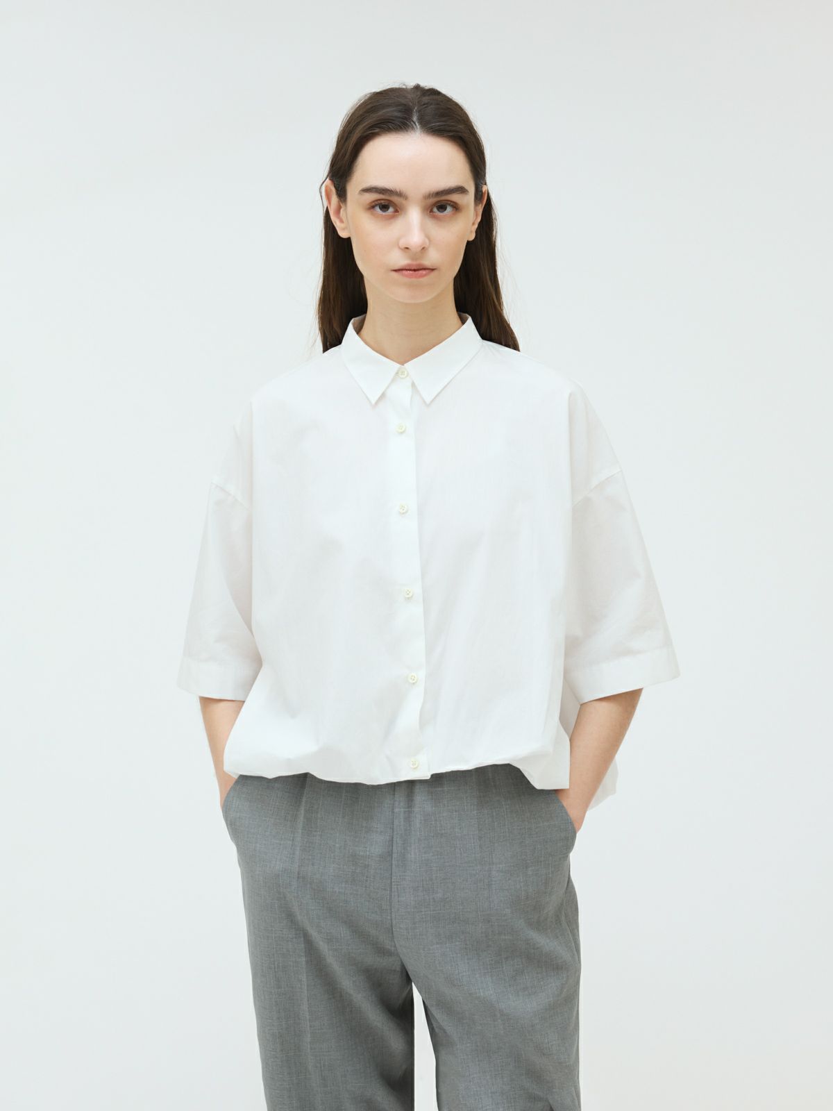 half slv balloon shirt
