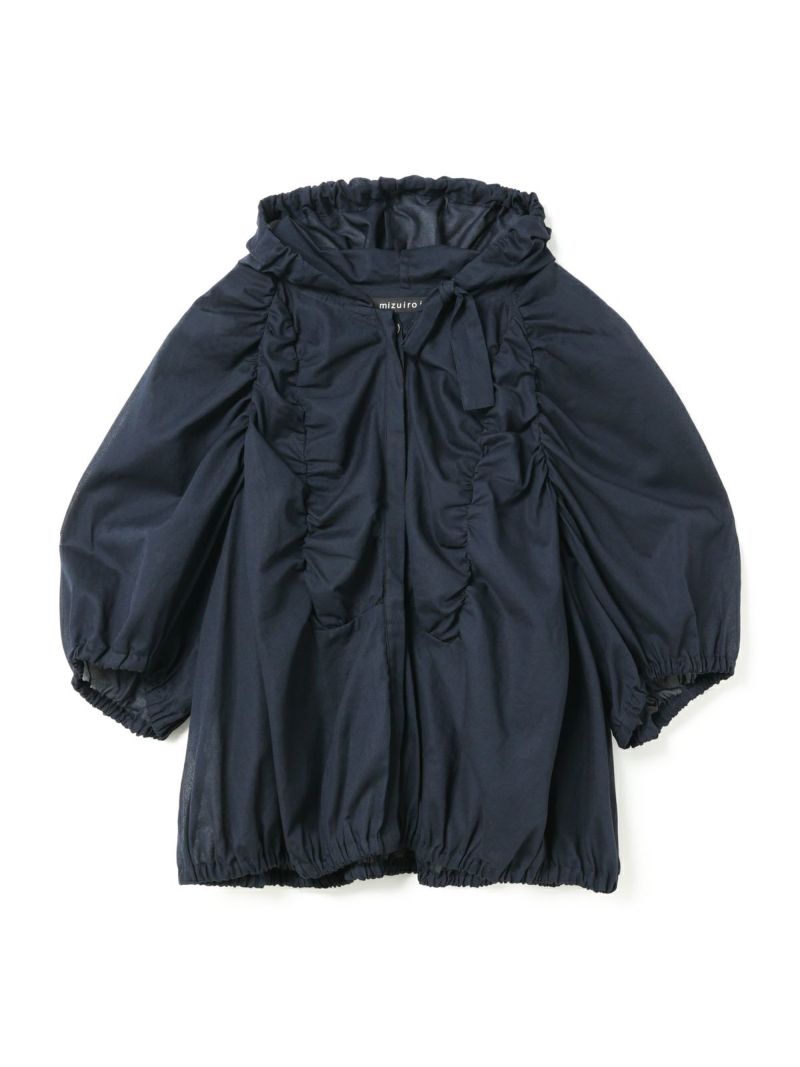 mizuiro ind ギャザーフード付きシャツ｜ MARcourt ONLINE STORE