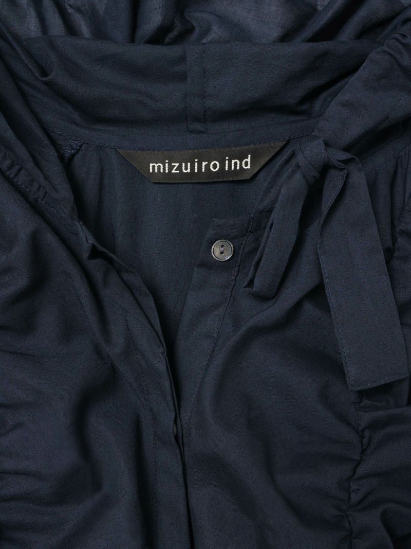 ミズイロインド mizuiroind ギャザーフード付コート 白 綿麻素材 新品 mizuiro ind ミズイロインド ギャザーフード付きコート - メルカリ