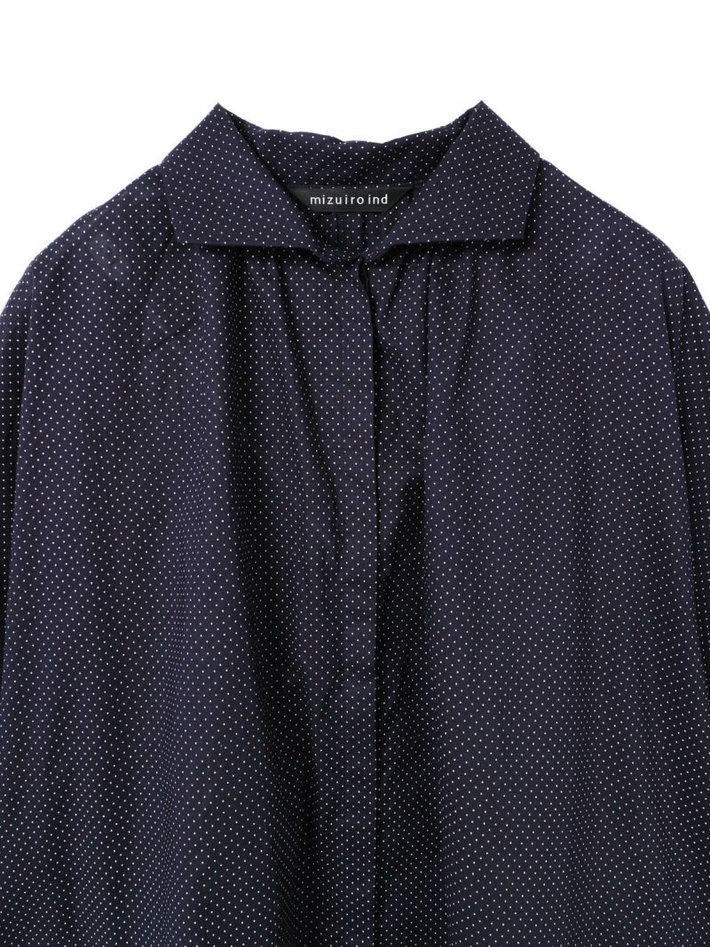 mizuiro ind ドットギャザードルマンシャツ｜ MARcourt ONLINE