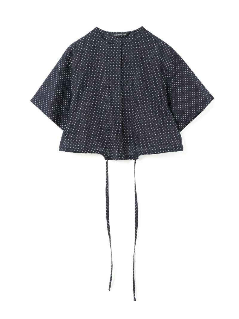 mizuiro ind ドットドローストリングシャツ｜ MARcourt ONLINE
