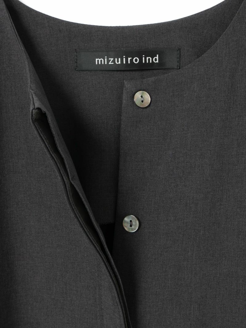 mizuiro ind ポプリンノースリーブフレアワンピース｜ MARcourt