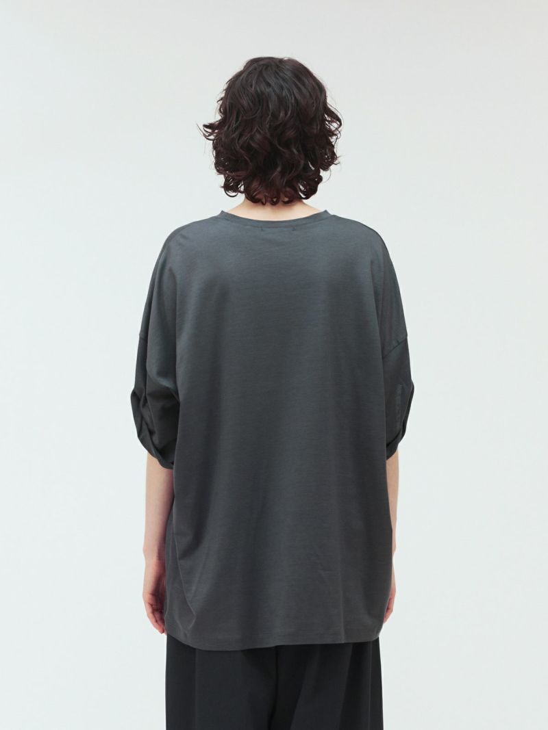 mizuiro ind ロールアップスリーブワイドT｜ MARcourt ONLINE