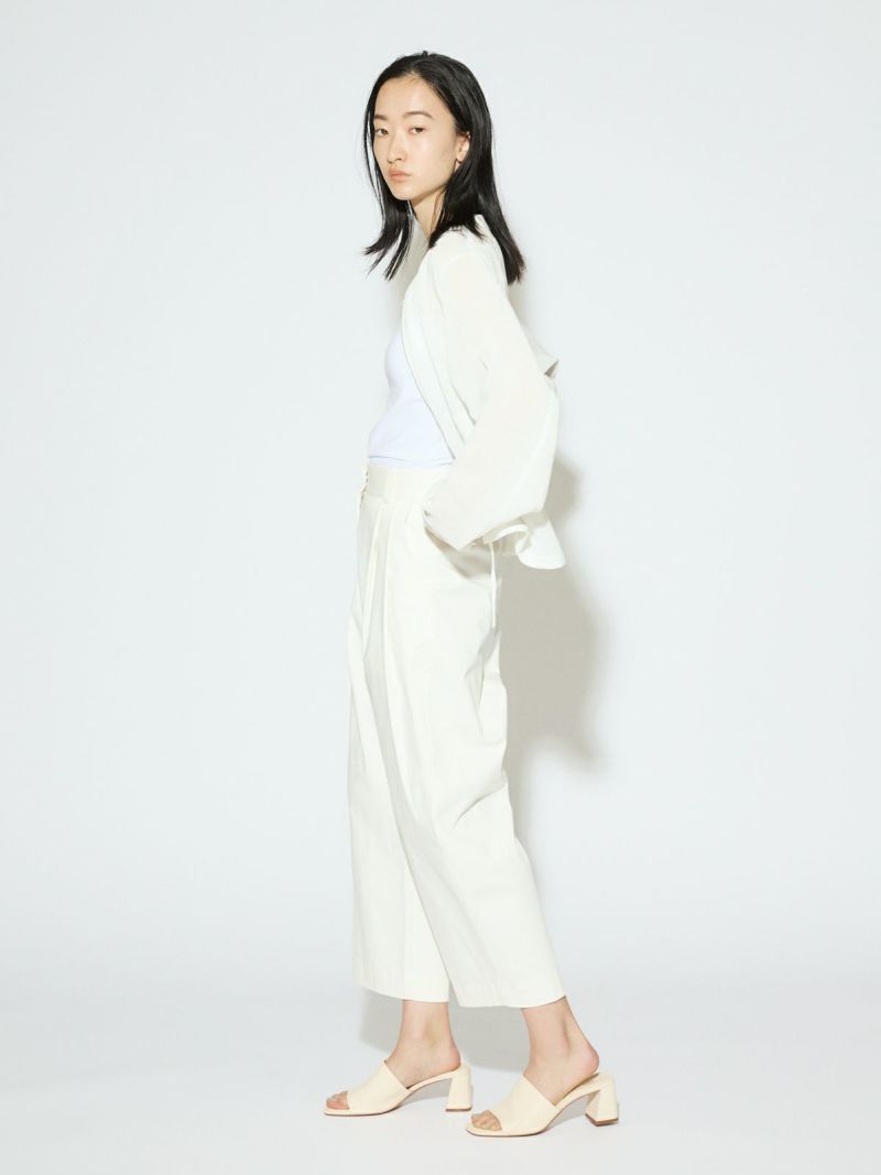MIDIUMISOLID for Ladies リネンライクメッシュブルゾン