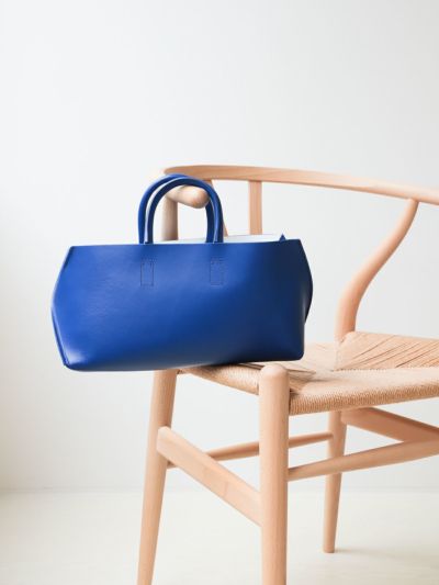 COURTNEY ORLA レザートートバッグ SLOPE WINE TOTE BAG