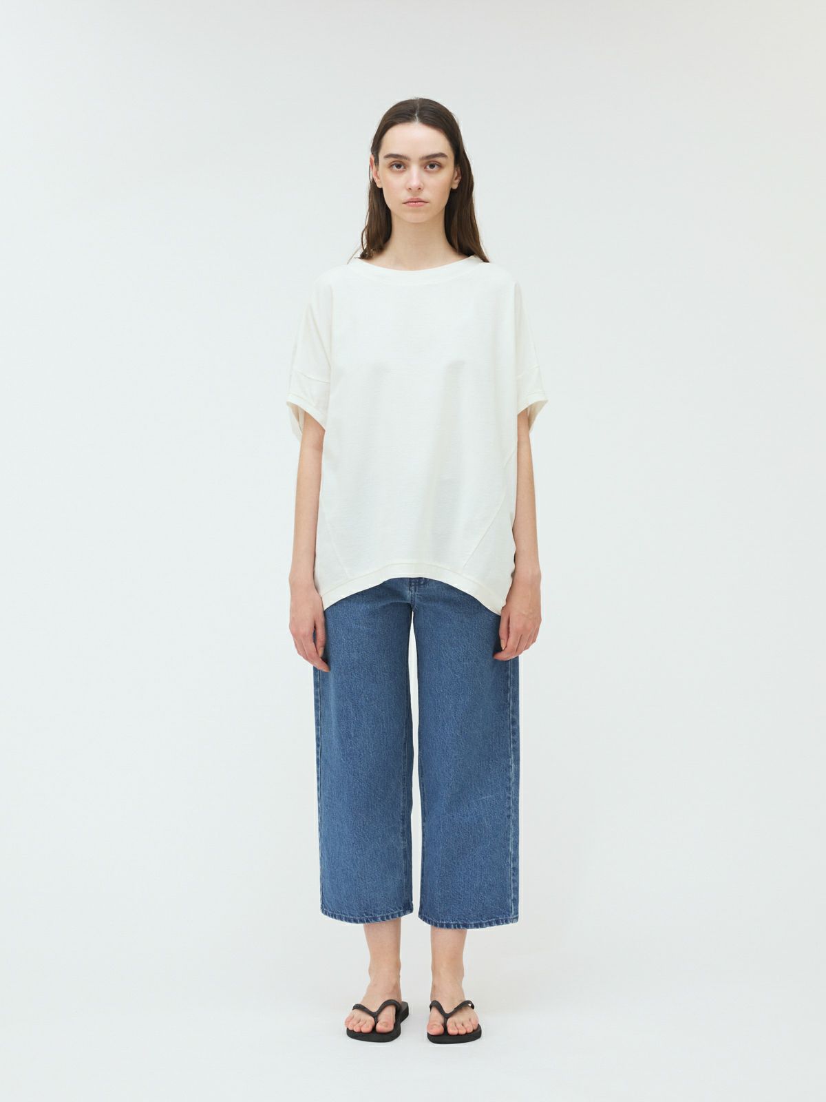 straight denim PT
