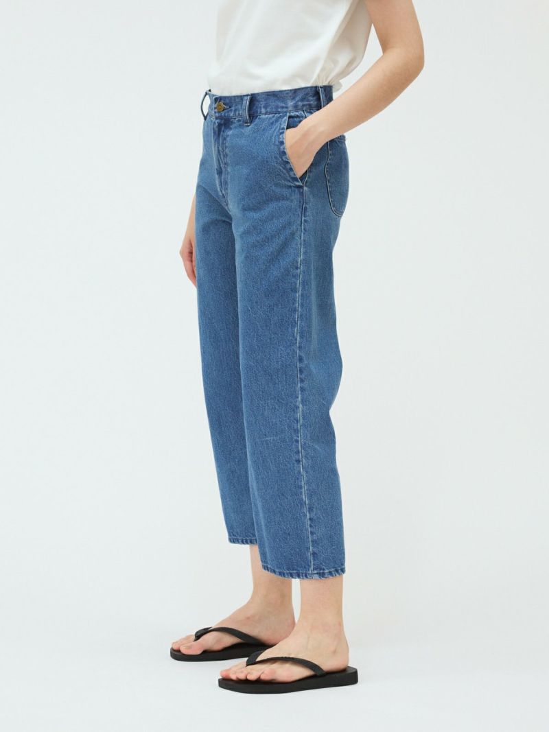✴︎新品✴︎mizuiroind ミズイロインド デニム　size2 mizuiro ind（ミズイロインド） ハイウェスト ワイドデニム