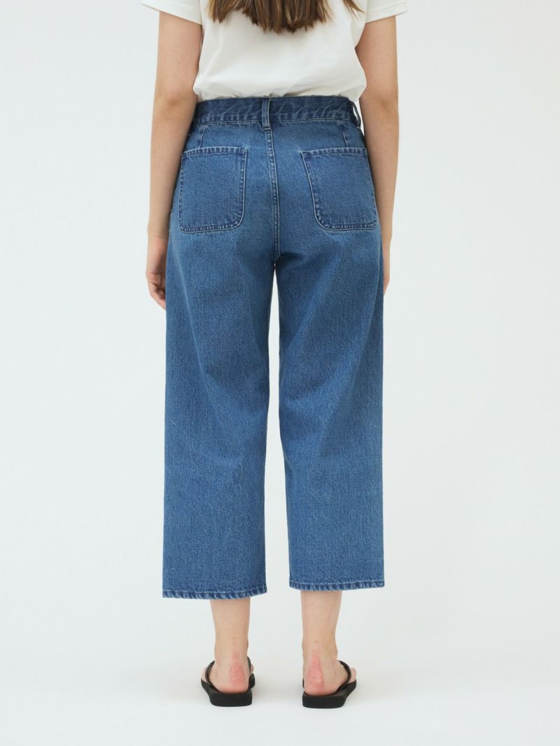 ✴︎新品✴︎mizuiroind ミズイロインド デニム　size2 mizuiro ind（ミズイロインド） ハイウェスト ワイドデニム