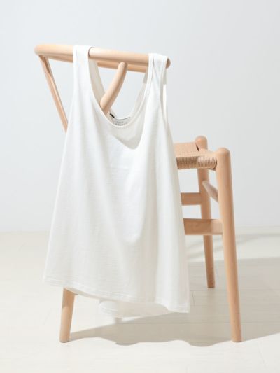 STUDIO NICOLSON JERSEY SCOOP NECK VEST (RIST SNW - 1508)