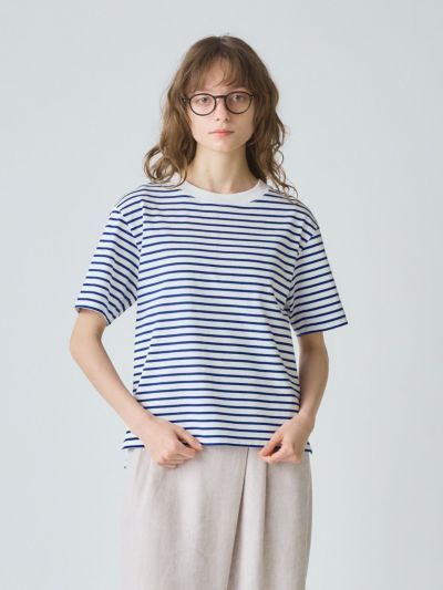 MidiUmi ベーシックボーダーTシャツ