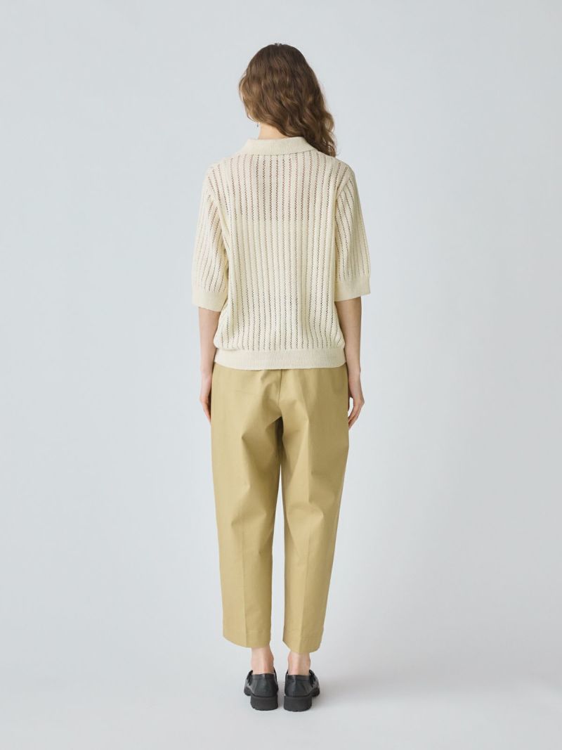 MidiUmi 模様編みニットポロ｜ MARcourt ONLINE STORE