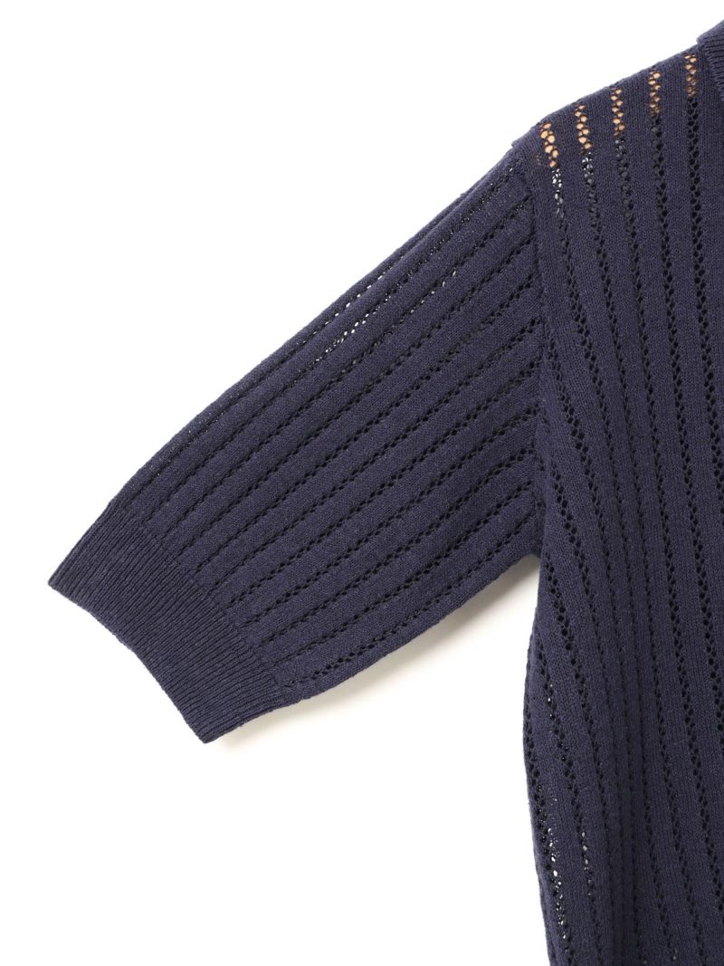 MidiUmi 模様編みニットポロ｜ MARcourt ONLINE STORE