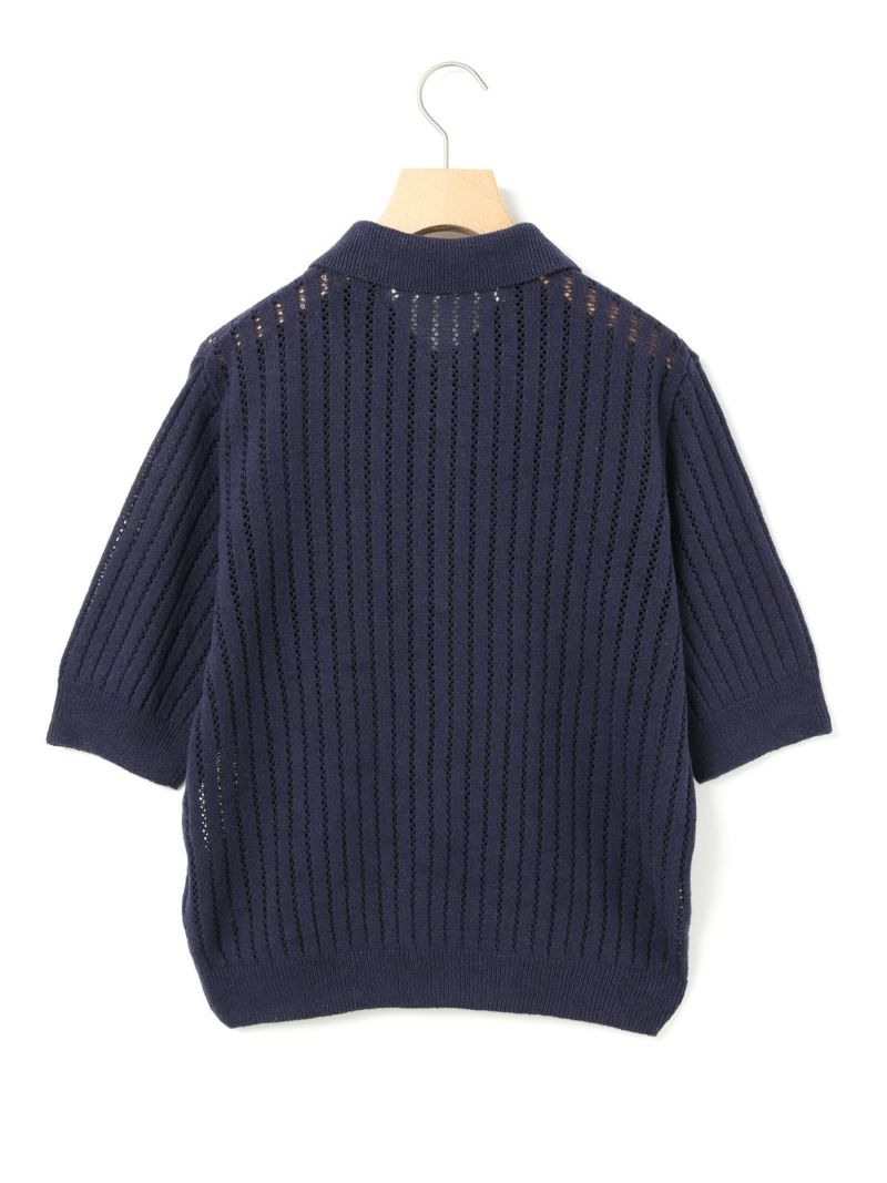 ぽぽろ MidiUmi 模様編みニットポロ｜ MARcourt ONLINE STORE