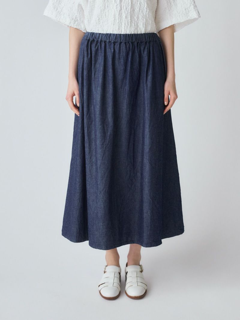 MidiUmi デニムフレアスカート｜ MARcourt ONLINE STORE