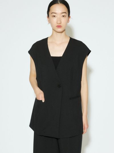 MIDIUMISOLID for Ladies ノーカラーベスト