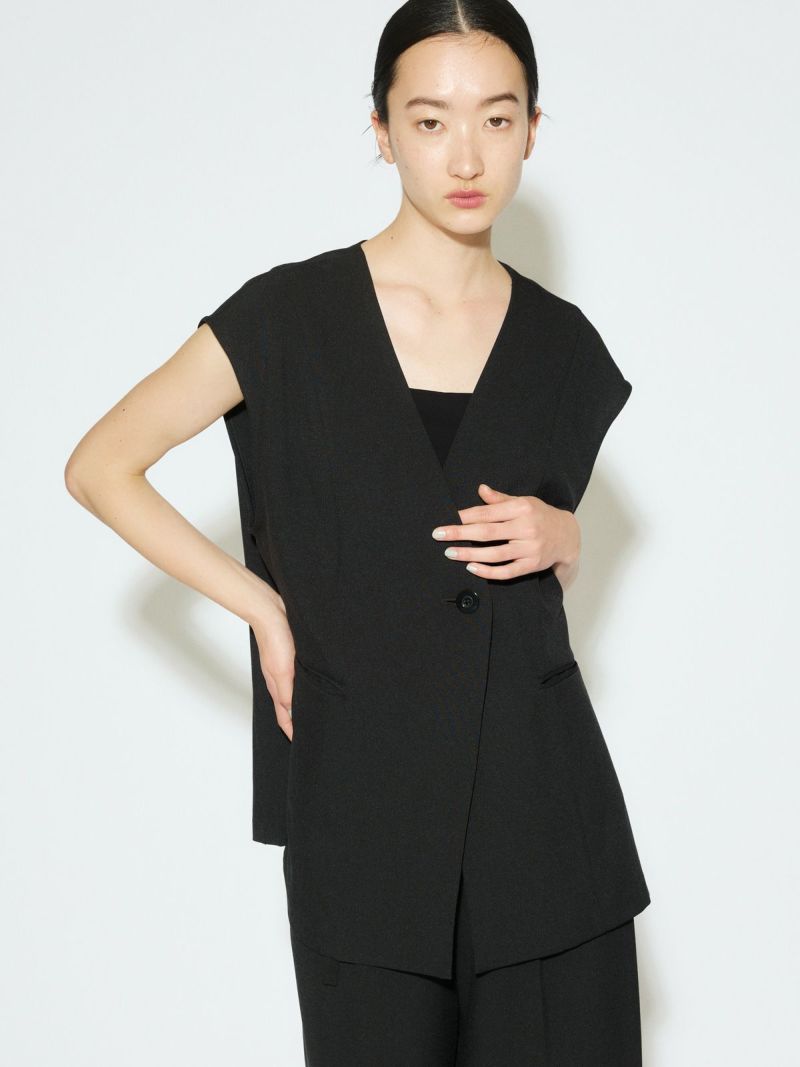 MIDIUMISOLID for Ladies ノーカラーベスト｜ MARcourt ONLINE STORE 