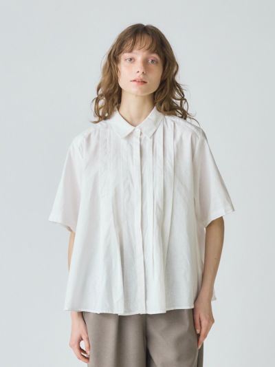 MidiUmi タックショートシャツ