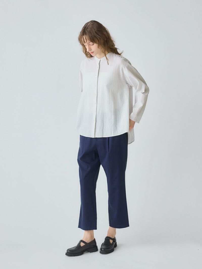 mi_mi様 MidiUmi シアーストライプバックギャザーシャツ｜ MARcourt