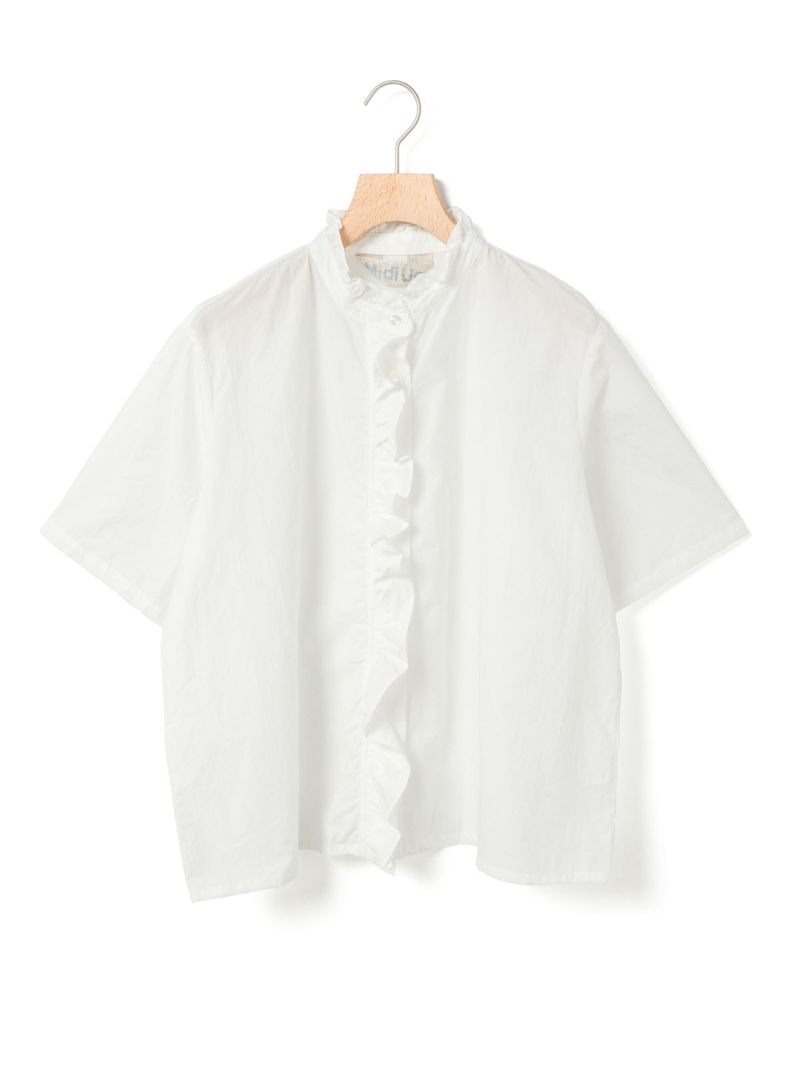 MidiUmi ハーフスリーブフリルショートシャツ｜ MARcourt ONLINE