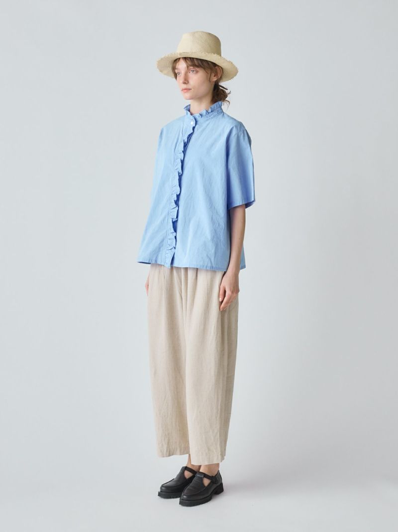 MidiUmi ハーフスリーブフリルショートシャツ｜ MARcourt ONLINE