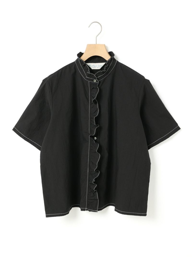 MidiUmi ハーフスリーブフリルショートシャツ｜ MARcourt ONLINE