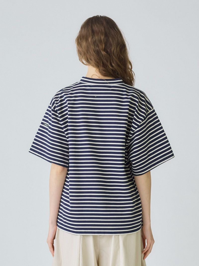 xu 白黒ボーダー MidiUmi サイドポケットボーダーTシャツ｜ MARcourt ONLINE