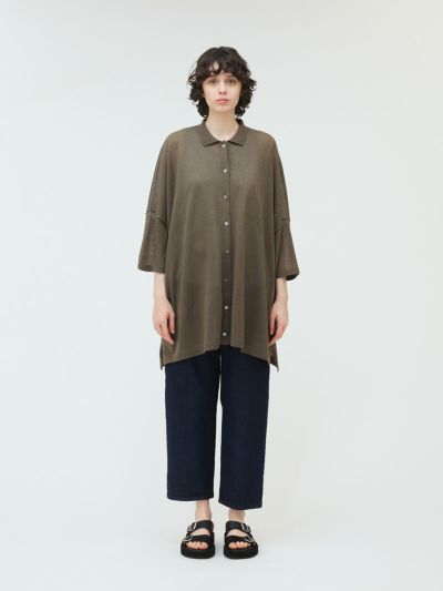 mizuiro ind ワイドニットシャツ