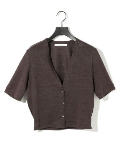MIDIUMISOLID for Ladies ハーフスリーブコンパクトカーディガン