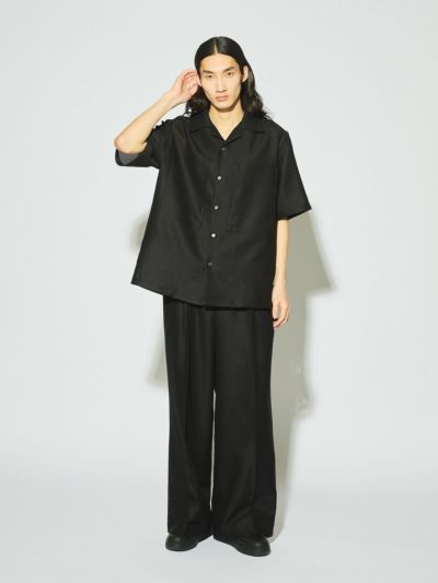 MIDIUMISOLID Men’s レノクロスワイドスラックス