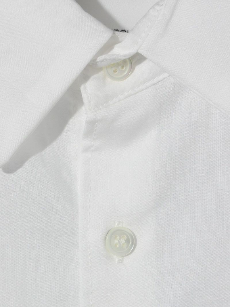 MIDIUMISOLID for Ladies ハーフスリーブワイドシャツ