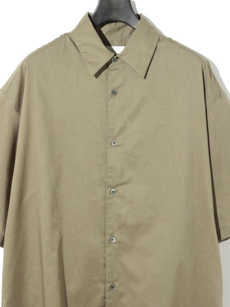 MIDIUMISOLID for Ladies ハーフスリーブワイドシャツ