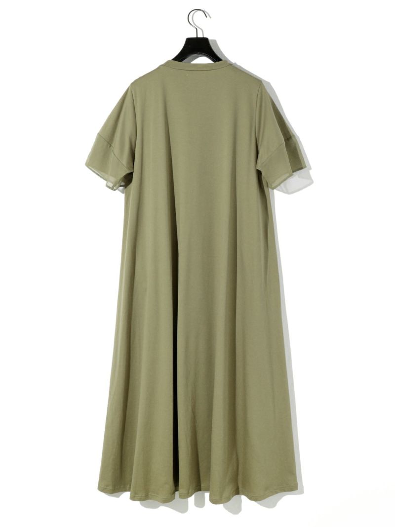 〔MARIKO KOHGA〕グリーン オケージョンワンピース 〝新品・未使用〟 未使用MARIKO KOHGA東京ソワール高級プリーツ•ロングワンピース