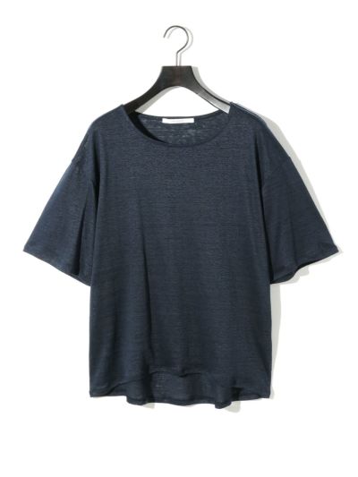 MIDIUMISOLID for Ladies ハーフスリーブリネンワイドプルオーバー