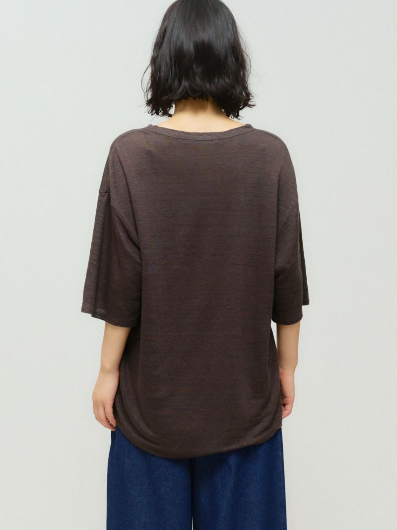 tシャツ MidiUmi  ワイドハーフスリーブプルオーバー レディース MidiUmi tシャツ ワイドハーフスリーブプルオーバー レディース