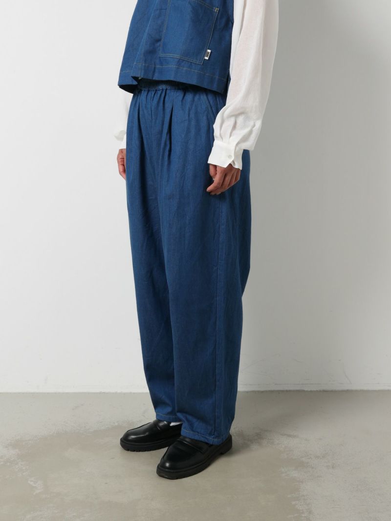 MARMARMAR デニムコクーンイージータックパンツ 9/16(火)12:00販売終了】MARMARMAR デニムコクーンイージー