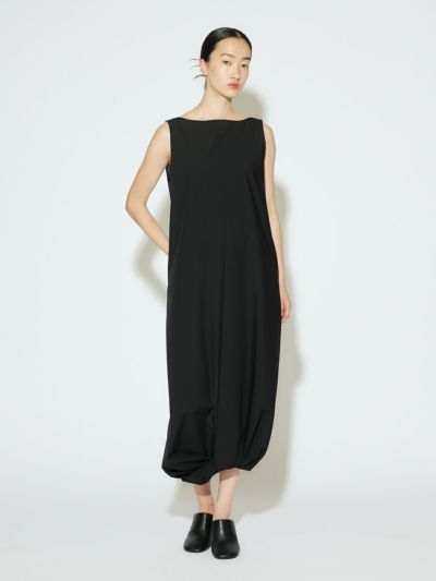 MIDIUMISOLID for Ladies ノースリーブツイストヘムワンピース