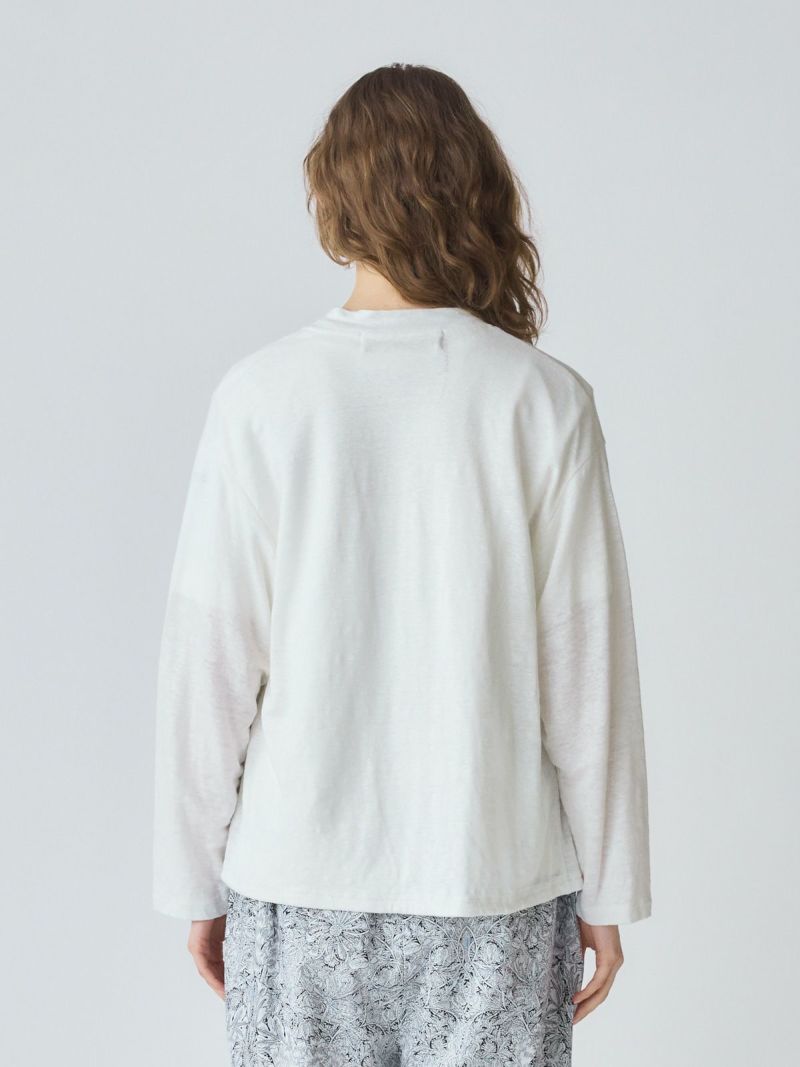 MidUmi リネン 長袖カーディガン ホワイト MidiUmi リネン巾着カーディガン｜ MARcourt ONLINE STORE