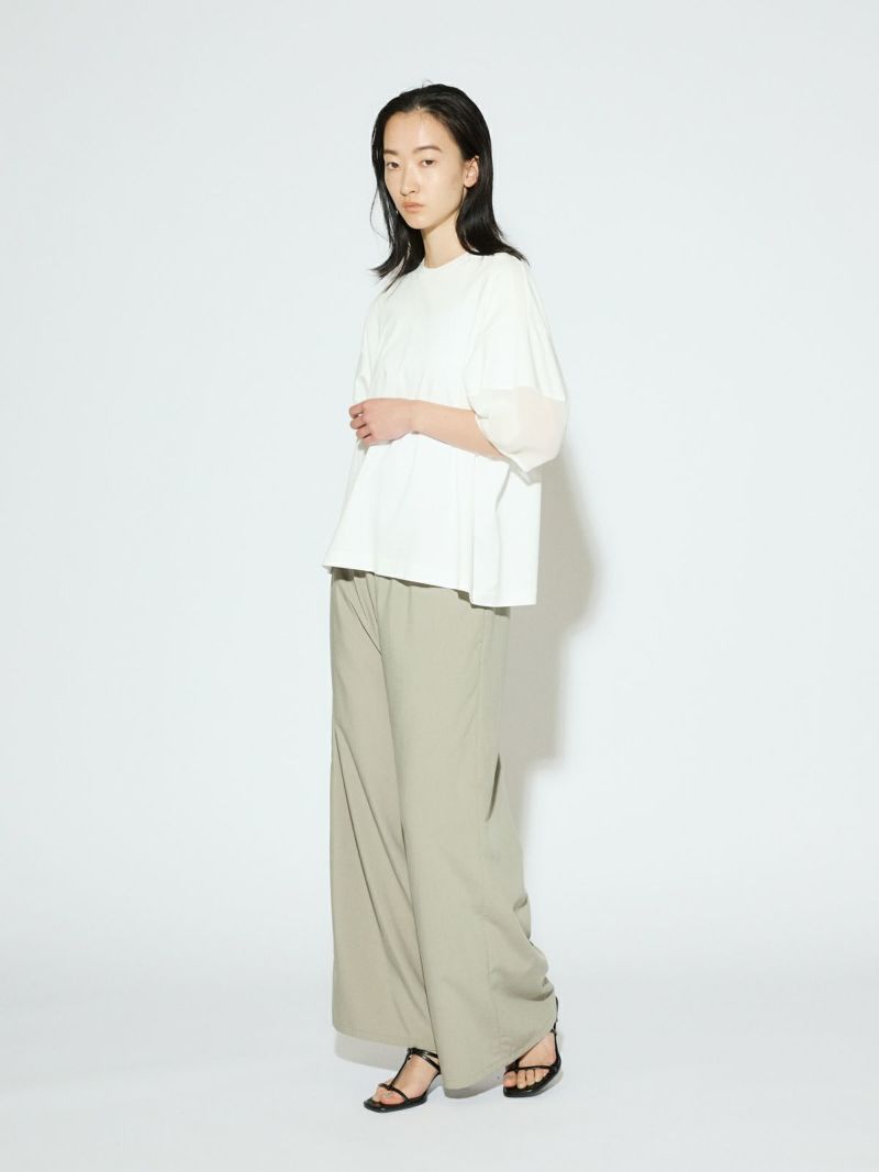 高質で安価 for MIDIUMISOLID Ladies MARcourt シアースリーブコンシャスT｜ トップス