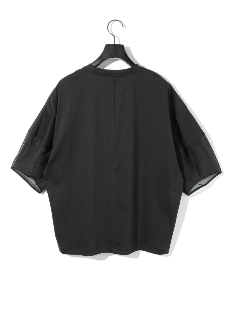 MIDIUMISOLID｜【10%OFF】シアースリーブコンシャスTシャツ