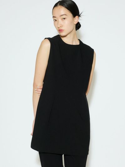 MIDIUMISOLID for Ladies リブフィットチュニック