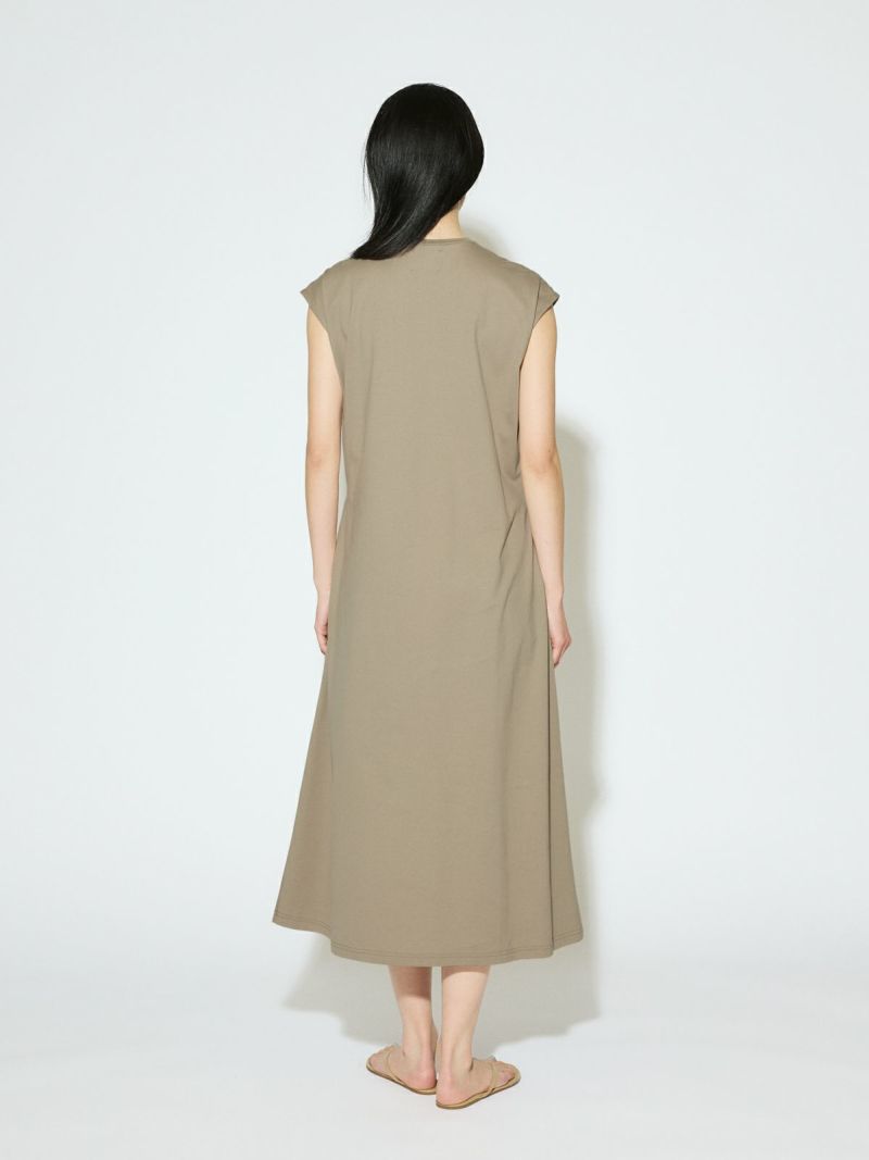 MIDIUMISOLID for Ladies サイドタックフレアワンピース