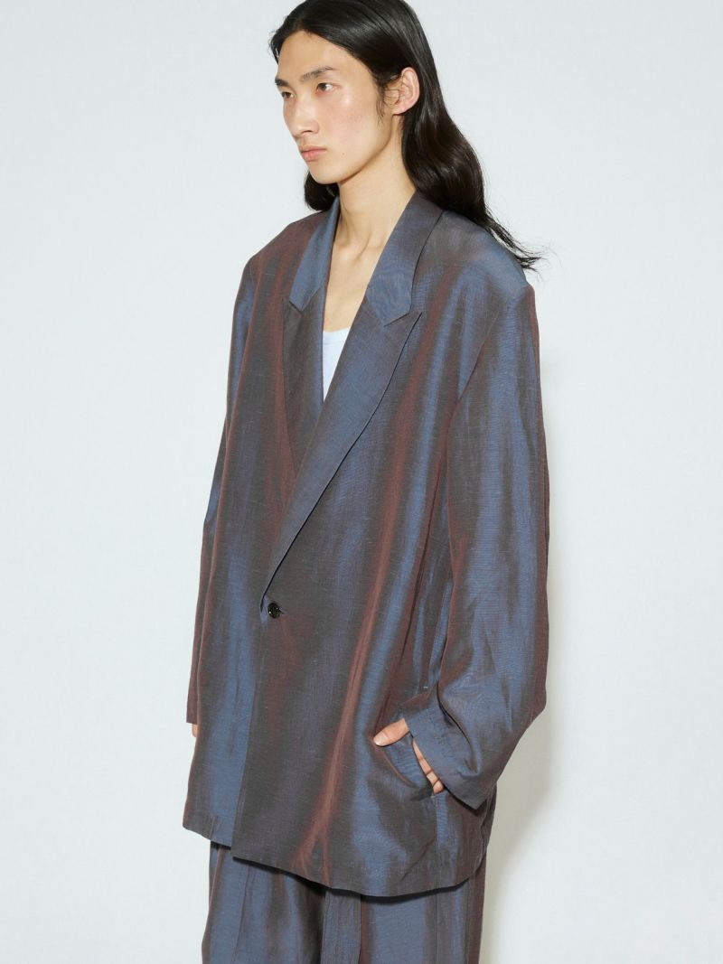 MIDIUMISOLID for Ladies ベルト付きノーカラージャケット