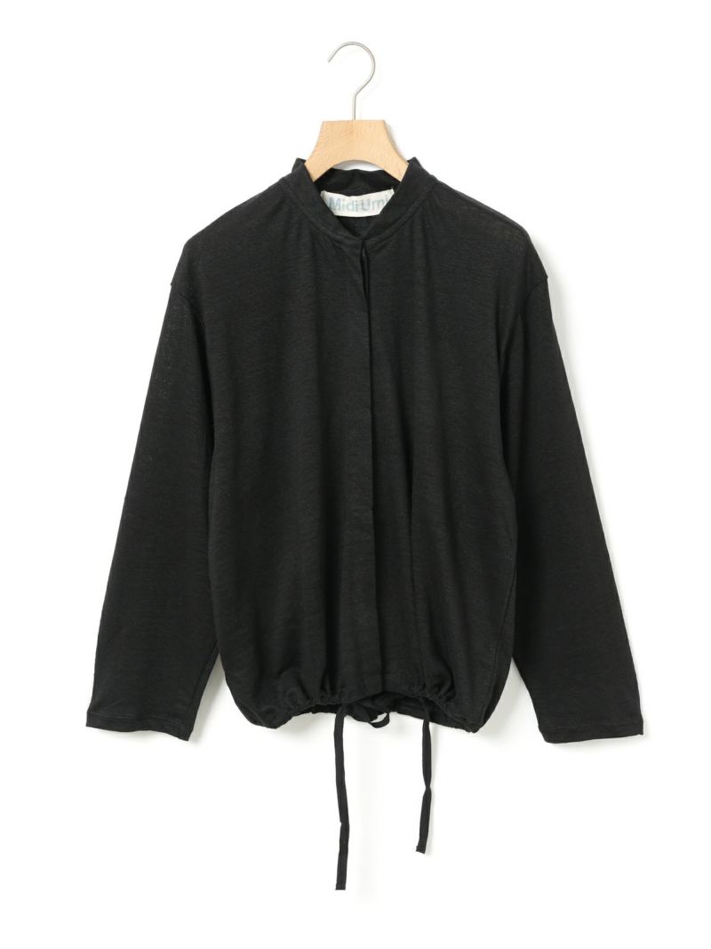 MidUmi リネン 長袖カーディガン ホワイト MidiUmi リネン巾着カーディガン｜ MARcourt ONLINE STORE