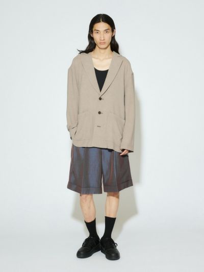 MIDIUMISOLID Men’s ワイドショートスラックス