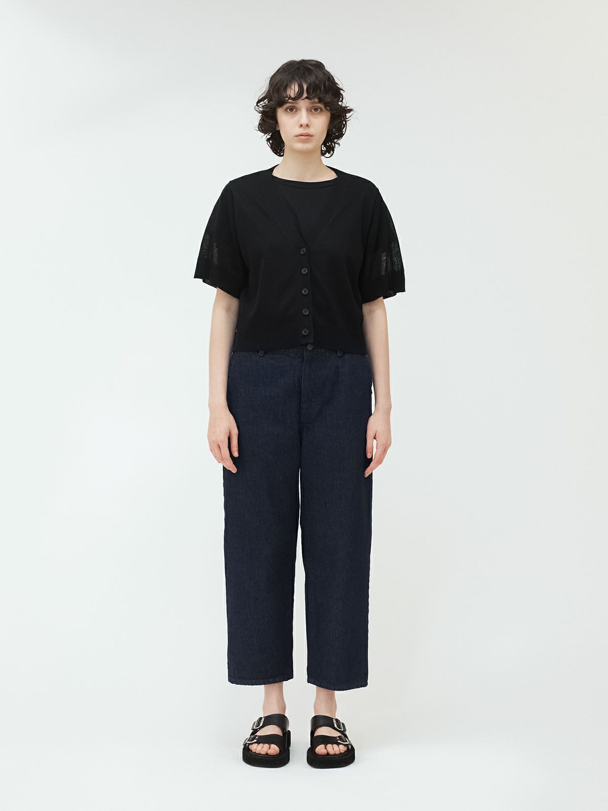 mizuiro ind ストレートデニムパンツ